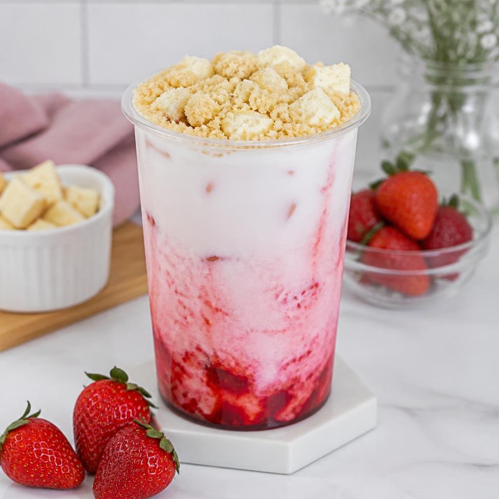 Es Strawberry Cheesecake